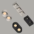 Modern Design Downlights and Spotlights in White and Black Ceiling Lighting