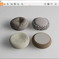 Japanese-style futon tatami futon 3d model