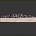 Natural Rectangular Wooden Box Filled With Fresh Roasted Coffee Beans 3d model