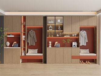 New Chinese Shoe Cabinet Home Cabinet 3d model