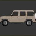 Golden Mercedes G Class SUV With Sleek Exterior Design And Reflective Surface