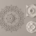 Decorative Ceiling Medallions With Intricate Ornate Patterns And Elegant Designs 3d model