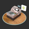 Commercial Cash Register Equipment With Keypad Display Screen And Credit Card Payment