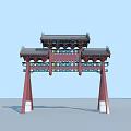 Archway Ancient Gate 3d model