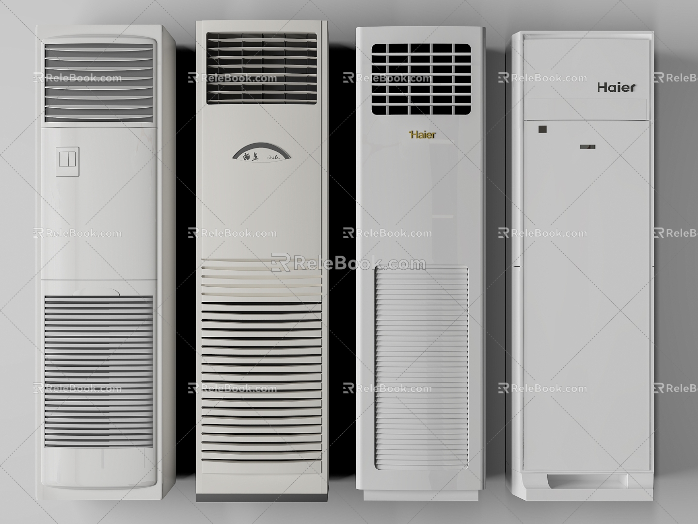 Modern air conditioner cabinet type floor air conditioner 3d model