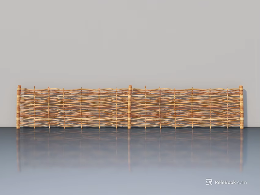 Woven Hinged Door Design For Modern Kitchen Interior Decoration 3d model 