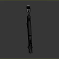 Futuristic Sci Fi Weapon Design With Black Yellow Accents And Blue Glowing Lights