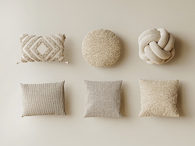 Cream style pillow model