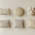 Cream style pillow 3d model