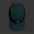 Animal Logo On Red Label Of Blue Cap For Fashion Accessory