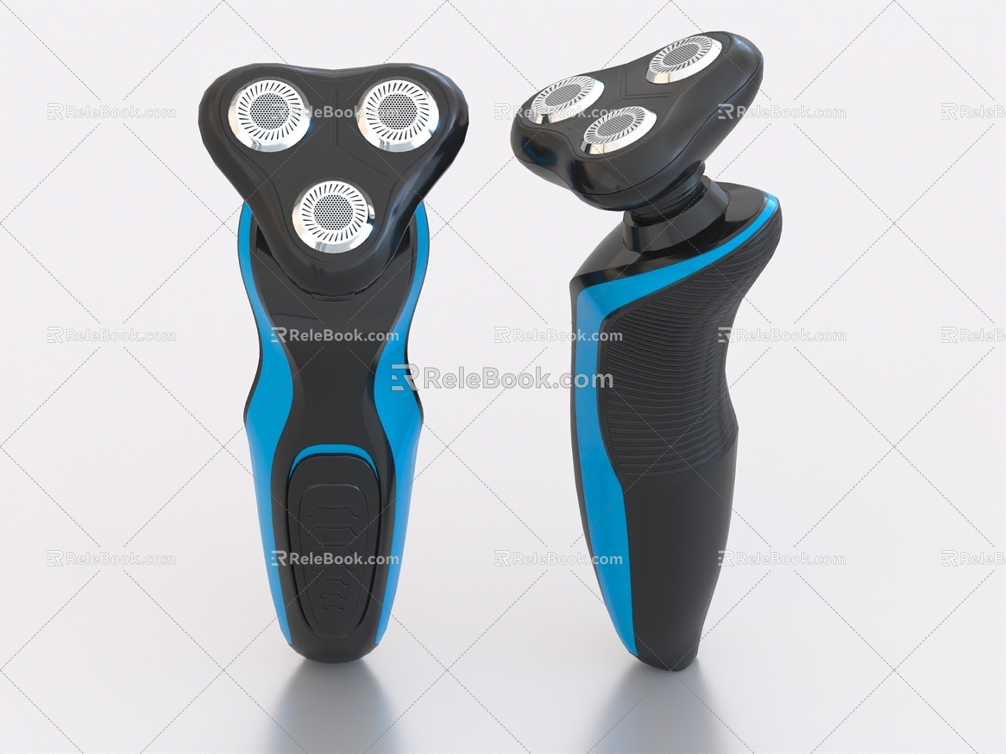 Electric shaver razor three-headed razor razor razor 3d model