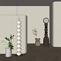 Modern floor lamp floor lamp combination 3d model
