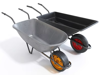 Modern unicycle unicycle tool cart 3d model