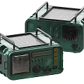 Green Portable Industrial Equipment with Handles Display Screen and Ventilation Fan
