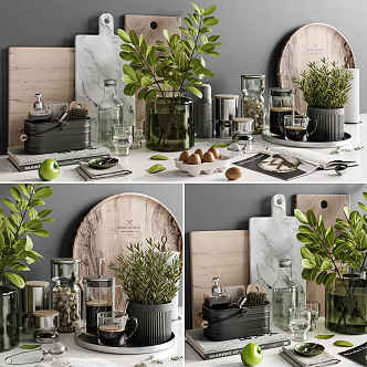 Modern Kitchen Supplies 3d model