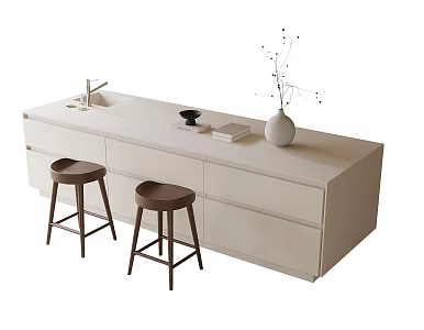 Modern Kitchen Bar Chair Restaurant Bar Chair 3d model