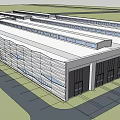 Modern Multi story School Building Architectural Design With Flat Roof And Large Windows