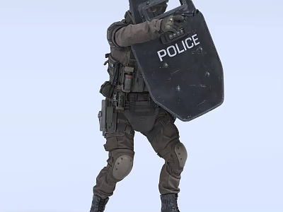 Special Forces Soldiers Police Military Special Forces 3d model