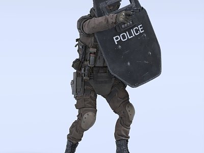 Special Forces Soldiers Police Military Special Forces 3d model
