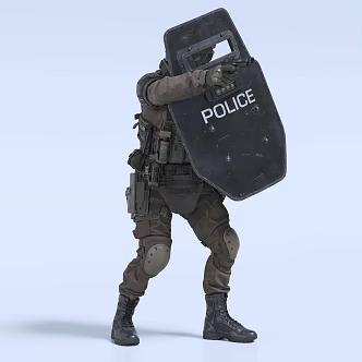 Special Forces Soldiers Police Military Special Forces 3d model