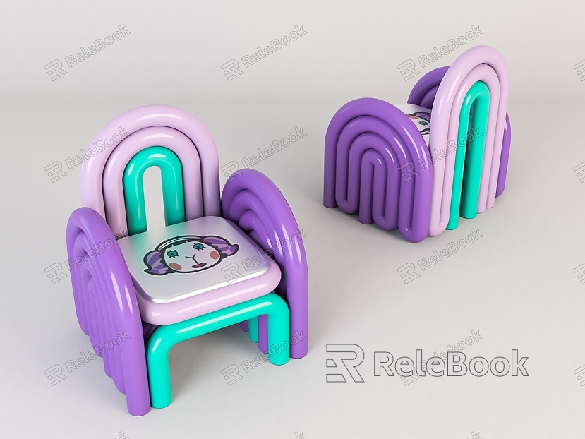 Modern Children's Chair Home Chair model