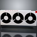 Heat sink host mechanical radiator computer radiator fan 3d model