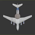 Detailed Aerospace Model Aircraft With Radar Dish For Space Monitoring Missions