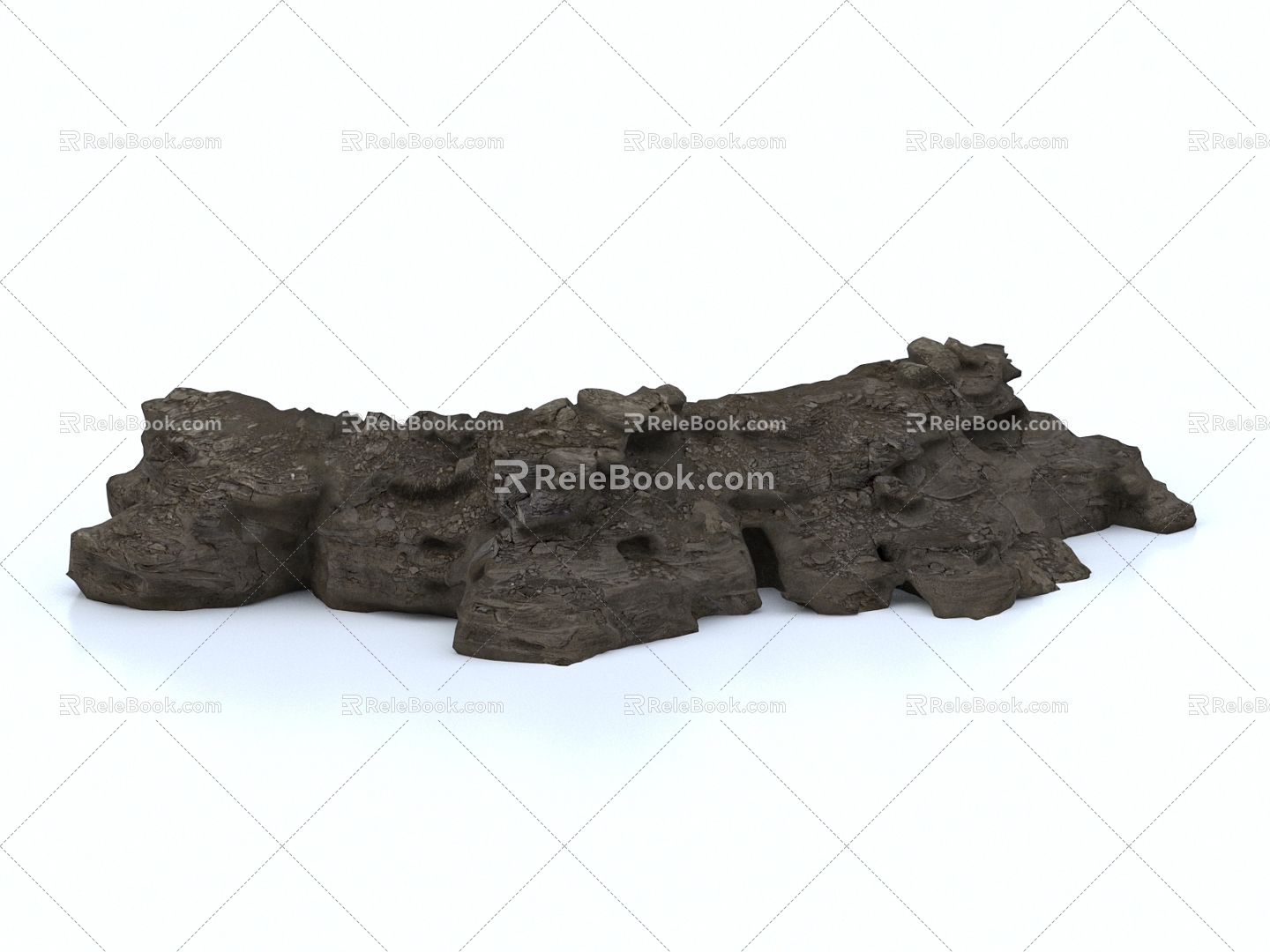 Modern Rock Stone Stone Block Boulder 3d model