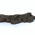 Modern Rock Stone Block Boulder 3d model