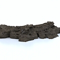 Modern Rock Stone Stone Block Boulder 3d model