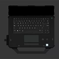 Rugged Laptop with Durable Design Windows OS Display and Integrated Keyboard for Industrial Outdoor Use