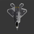 Sleek Silver Fighter Jet Model With Aerodynamic Design And Cockpit Details