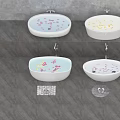 White Freestanding Bathtubs With Flower Petals Slippers And Mats In Bathroom
