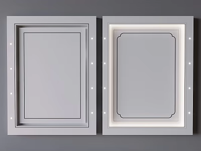 New Chinese Ceiling Modern Square Ceiling 3d model