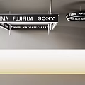 Commercial Lightbox Featuring SIGMA FUJIFILM SONY Canon HASSELBLAD Brand Logos