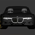 Black Stylish Sports Car With Sleek Aerodynamic Body And Gold Wheels