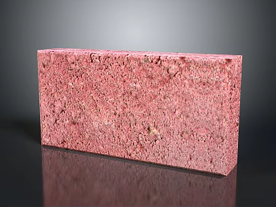 Solid Red Brick With Rough Surface And Natural Texture For Construction Projects 3d model