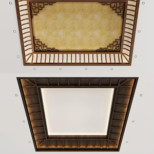 New Chinese Ceiling 3d model