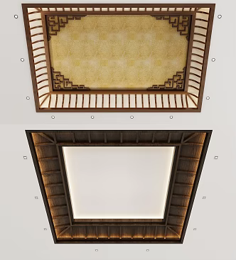 New Chinese Ceiling 3d model