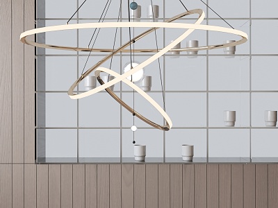 Modern chandelier 3d model