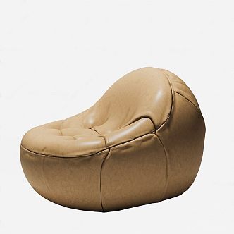 Italian Modern Leather Sofa 3d model