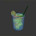 Realistic Cup Container 3d model
