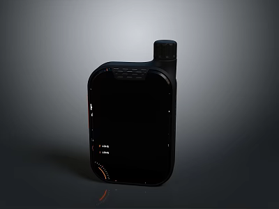 Black Tactical Handheld Weapon Device With Antenna And Control Buttons 3d model