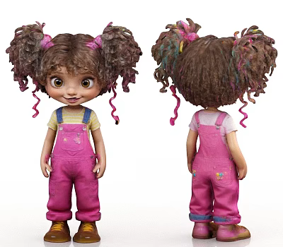 Little Doll Little Man Toy Doll Children's Doll 3d model Little Doll Little Man Toy Doll Children's Doll 3d model