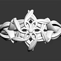 Elegant Silver Filigree Ring With Intricate Hollow Design And Shiny Reflective Surface