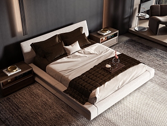 Style Commodity Bed 3d model