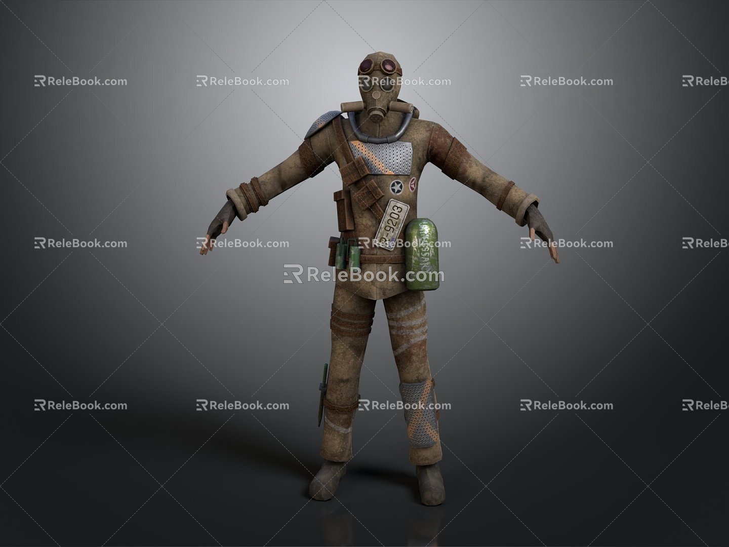 Protective Clothing Biochemical Clothing Protective Clothing Tooling Male Tooling Work Clothing Repairman Clothing Repair Clothing 3d model