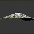 Snow Covered Mountainous Terrain With Glacial Textures And Rocky Peaks