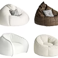 Modern Lazy Sofa Single Sofa 3d model