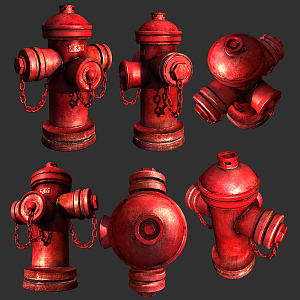 modern fire hydrant 3d model